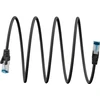 Goobay Ultraflexibles CAT 6A tinklo kabelis S/FTP (PiMF), juodas (79413)
