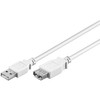 Goobay USB-A – USB-A USB kabelis 3 m baltas (RB96199)