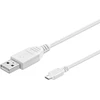 Goobay USB kabelis USB-A – microUSB 0,15 m baltas (JAB-1521963)