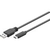 USB-C - USB-A 2.0 kabelis, juodas, 0,5 m, Goobay