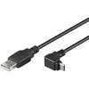 Goobay Kabelis USB A kištukas – micro USB B kištukas kampinis 1.8m