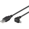 Goobay Kabelis USB A kištukas – micro USB B kištukas kampinis 1.8m