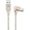 Goobay USB-A – USB-B USB laidas, 0,5 m skaidrus (JAB-758947)