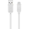 Goobay USB kabelis USB-A – microUSB 0,15 m baltas (JAB-1521963)