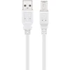 Goobay USB-A – USB-B USB kabelis 1 m baltas (JAB-1521959)