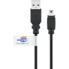 „Goobay USB 2.0“ didelės spartos laidas nuo USB A iki 1,8 m mini USB [USB 2.0 kištukas (A tipas) > USB 2.0 mini kištukas (B tipas, 5 kontaktų)]