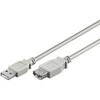 Goobay USB kabelis apvalus USB-A - USB-A 3 m baltas (50961)