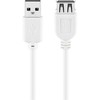 Goobay USB-A – USB-A USB laidas, 0,6 m baltas (JAB-1521970)