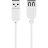 Goobay USB kabelis apvalus USB-A – USB-A 1,8 m baltas (JAB-1521971)