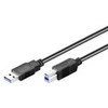 Kabelis USB Goobay USB-A - USB-B 0.25 m Juodas (JAB-1338780)