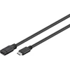 Goobay USB-C prailginimas (USB 3.1 1-oji karta), juodas, 1 m, 1 m, USB C, USB C, USB 3.2 Gen 1 (3.1 Gen 1), 5 Gbit/s, juodas