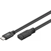 Goobay USB-C prailginimas (USB 3.1 1-oji karta), juodas, 1 m, 1 m, USB C, USB C, USB 3.2 Gen 1 (3.1 Gen 1), 5 Gbit/s, juodas