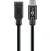 Goobay USB-C prailginimas (USB 3.1 1-oji karta), juodas, 1 m, 1 m, USB C, USB C, USB 3.2 Gen 1 (3.1 Gen 1), 5 Gbit/s, juodas