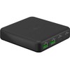 Goobay USB-C™ PD GaN daugiaprievadis stalinis įkroviklis (65 W), juodas