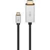 Kabelis USB Goobay USB-C - HDMI 3 m Juodai-sidabrinė (RB60175)