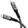Goobay USB-C Cable, USB4, 1.8 m, juodas, sidabrinis