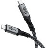 Goobay USB-C Cable, USB4, 1.8 m, juodas, sidabrinis