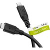 USB kabelis Goobay USB-C - USB-C 2 m Juodas (RB74728)