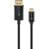 Goobay 75705, 2 m, USB C tipo, DisplayPort, kištukas, kištukas, tiesus