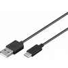 Goobay USB A 2.0 - USB C laidas juodas - 0.5m