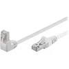 Wentronic Trumpas kabelis LAN Patchcord CAT 5E F/UTP 1x90 Baltas 1m