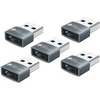 Adapteris USB Good Connections USB-A - USB-C Juoda (USB-AD203-5)
