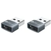 Adapteris USB Good Connections USB-A - USB-C Pilka (USB-AD203-2)