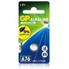 GP Battery GP Baterijos Šarminės Elementai A76, Vienkartinės baterijos, Šarminės, 1,5 V, 1 vnt., Nerūdijančio plieno, 5,4 mm