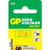 GP Battery GP baterijos, aukštos įtampos, 27 A, vienkartinės baterijos, šarminės, 12 V, 1 vnt., daugiaspalvės, lizdinė pakuotė