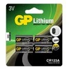 GP Battery GP baterijos Ličio CR 123A, Vienkartinės baterijos, CR123A, Ličio-mangano dioksidas (LiMnO2), 3 V, 4 vnt., Juoda