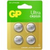 GP Battery GP Gold Peak Industries CR2025 3,0 V nukreipiamoji baterija GPCR2025ULT370C4