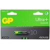GP Ultra Plus Alkaline Baterija, Size AAA, 24AU/LR03, 1.5V, 10-pack