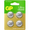 GP itin stiprios ličio baterijos CR2430, 3 V, 4 vnt. pakuotėje