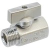 gpa Mini rutulinis vožtuvas raudonasis žalvaris 1/2" mova/niplis