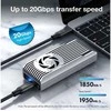 Kieszeń Graugear GRAUGEAR externes Gehäuse M.2 NVMe mit Lüfter 20Gbit