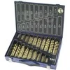 Grąžtas Bohrcraft Spiralinių grąžtų rinkinys MT170 1,0-10,0x0,5 mm DIN 338 HSS-TIN šlifuotas 170 dalių