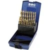 Grąžtas Bohrcraft Spiralinių grąžtų rinkinys KT10 1,0-10,0x0,5 mm DIN 338 HSS-TIN šlifuotas 19 dalių