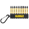 DEWALT FLEXTORQ ANTGALIŲ RINKINYS 10 vnt. PH/PZ 57mm RAKTŲ PAKABUKAS
