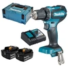 Grąžtas Makita DDF485RFJ gręžtuvas 18 V 2 x 3 Ah baterija