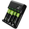 GREENCELL „Žalias Cell GRSETGC03“, nikelio-metalo hidrido (NiMH), viršįtampis, trumpasis jungimas, AA, AAA, 4 vnt., pridėtos baterijos