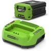 Akumuliatorius Greenworks GSK60B2; 60 V; 2,0 Ah; Li-ion + pakrovėjas