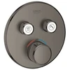 Grohe Smart Control dušo termostatas su 2 išėjimais, šepečiuotas kietasis grafitas