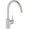 Grohe Concetto paaukštintas praustuvo maišytuvas. nerūd. plienas