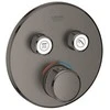 Grohe SmartControl potinkinis termostatinis maišytuvas. brushed hard graphite
