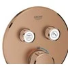 Grohe Termostatinis vonios maišytuvas 2 išėjimų, brushed warm sunset