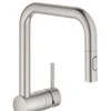Grohe virtuves izlietnes maisītājs ar izvelkamu dušu Minta, supersteel