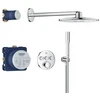 Potinkinė dušo sistema su potinkine dalimi GROHE Precision SmartControl su Vitalio SmartActive 310, chromo spalva