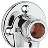 Grohe Chromuotas A2E48 sieninis flanšas su 3/4 colio išoriniu x 1/2 colio išoriniu sriegiu