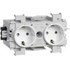 Hager GS20019016, 2P, baltas, poliamidas, IP20, 250 V, 16 A
