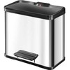 Šiukšliadėžė Hailo Öko* trio Plus L stainless steel